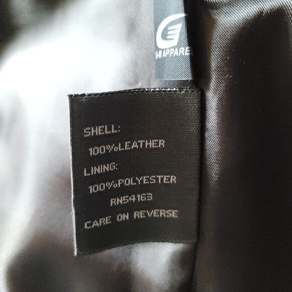 Kenneth Cole Reaction Women Size Small Chocolate Brown Leather Jacket Military - Picture 7 of 12